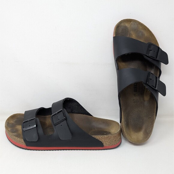 Birkenstock Arizona Prof Black Birko-Flor Sandals Men\'s Size 47 US 14 Regular main image 10